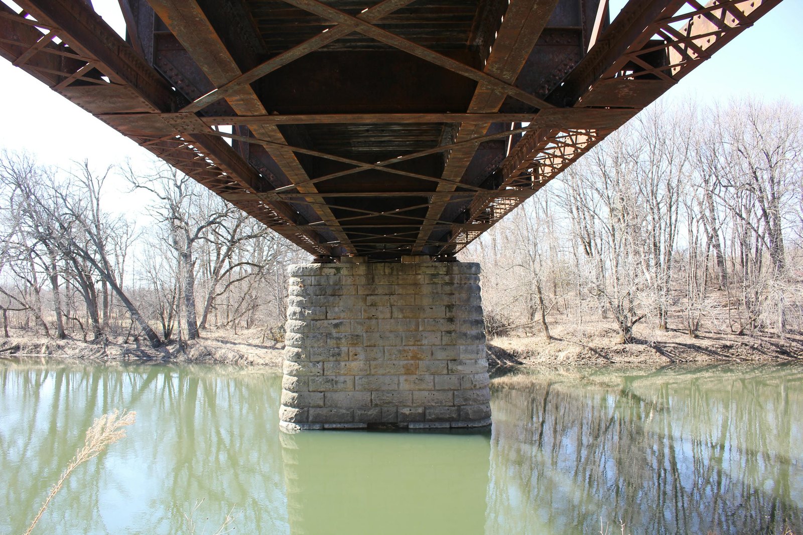 Under bridge